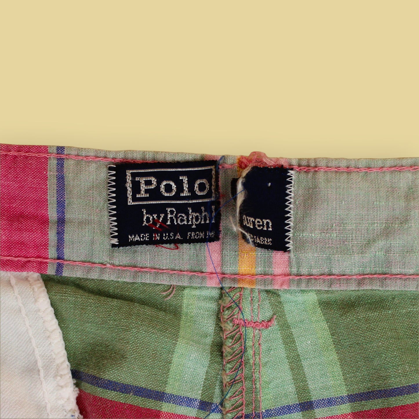 Polo Ralph Lauren Madras Pleated Pants