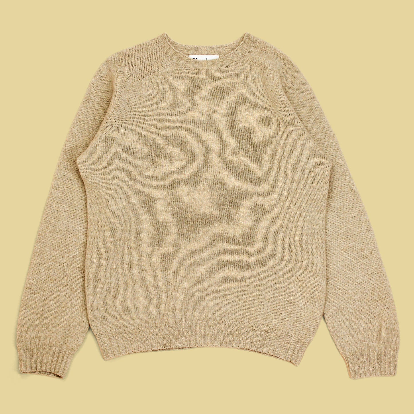 Harley of Scotland Shetland Wool Crew Neck Sweater