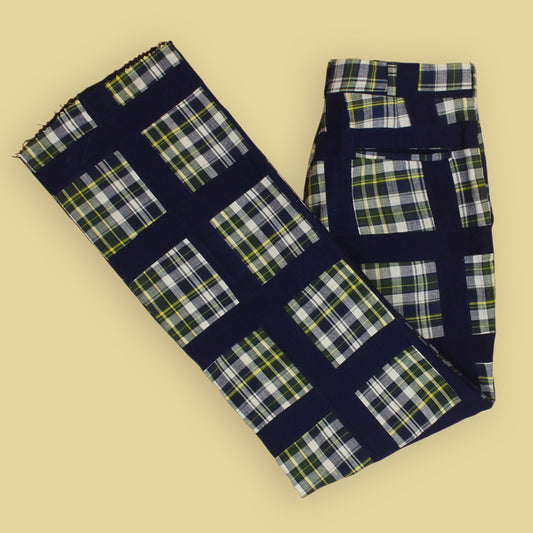 Larrimor's Grid Patchwork Madras Pants