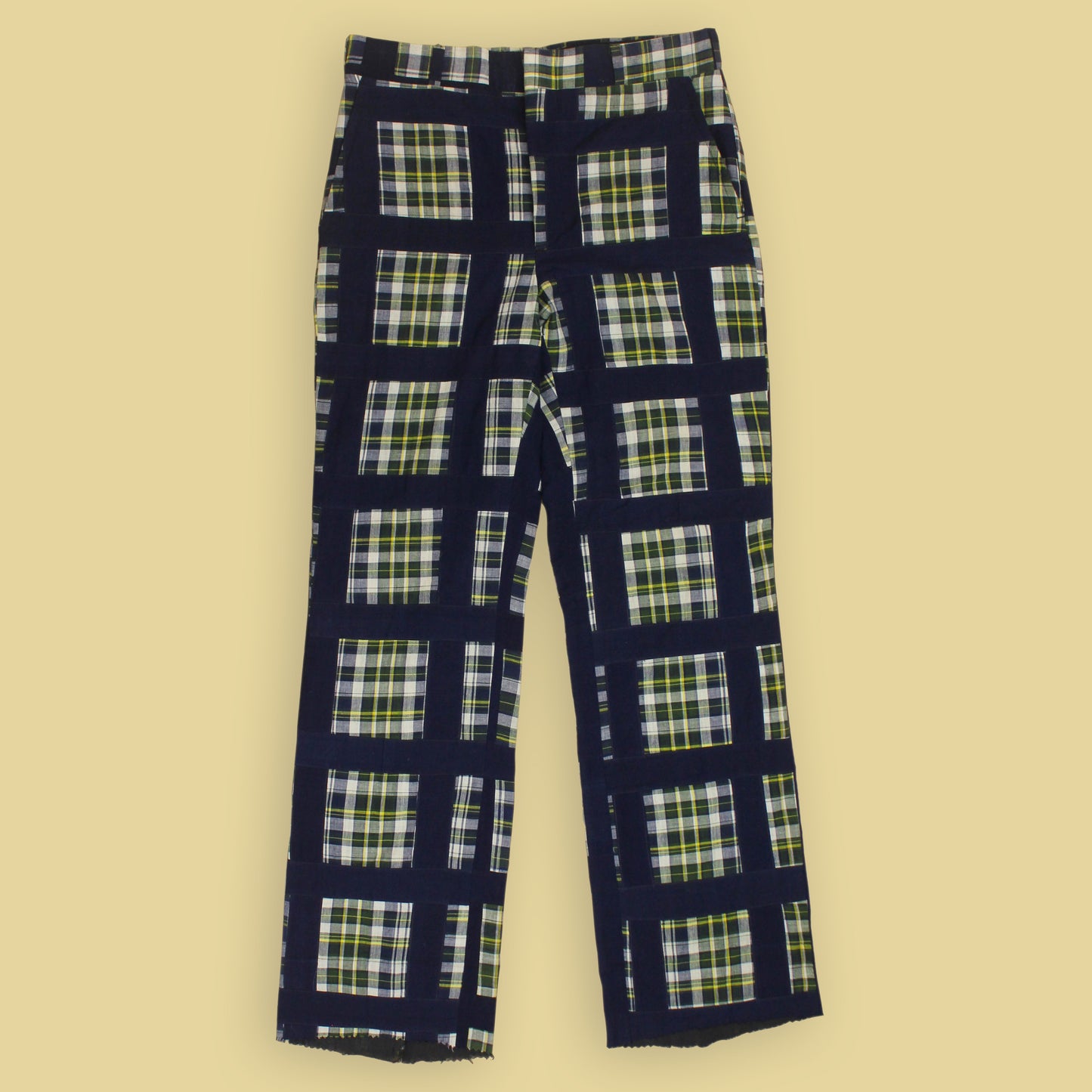 Larrimor's Grid Patchwork Madras Pants