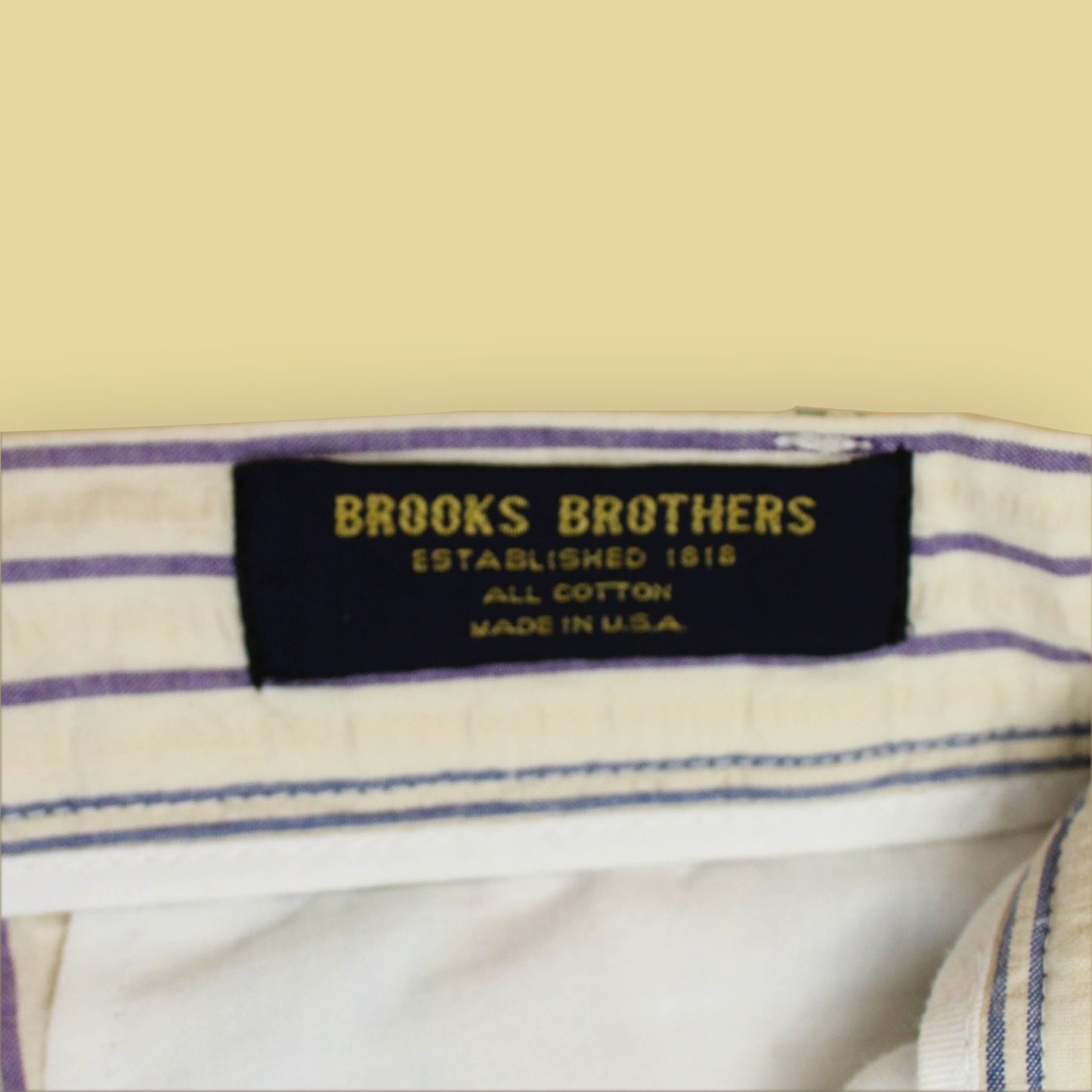 Brooks Brothers Variegated Stripe Seersucker Pleated Shorts