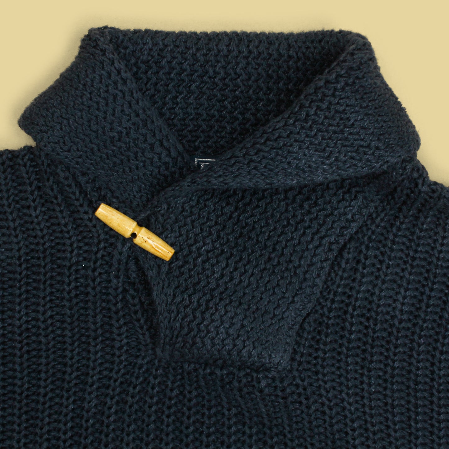 Polo Ralph Lauren Indigo Linen Shawl Collar Sweater