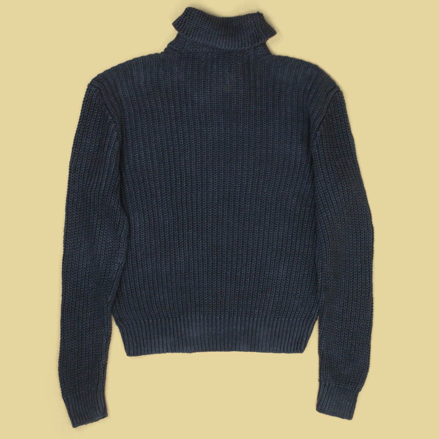 Polo Ralph Lauren Indigo Linen Shawl Collar Sweater