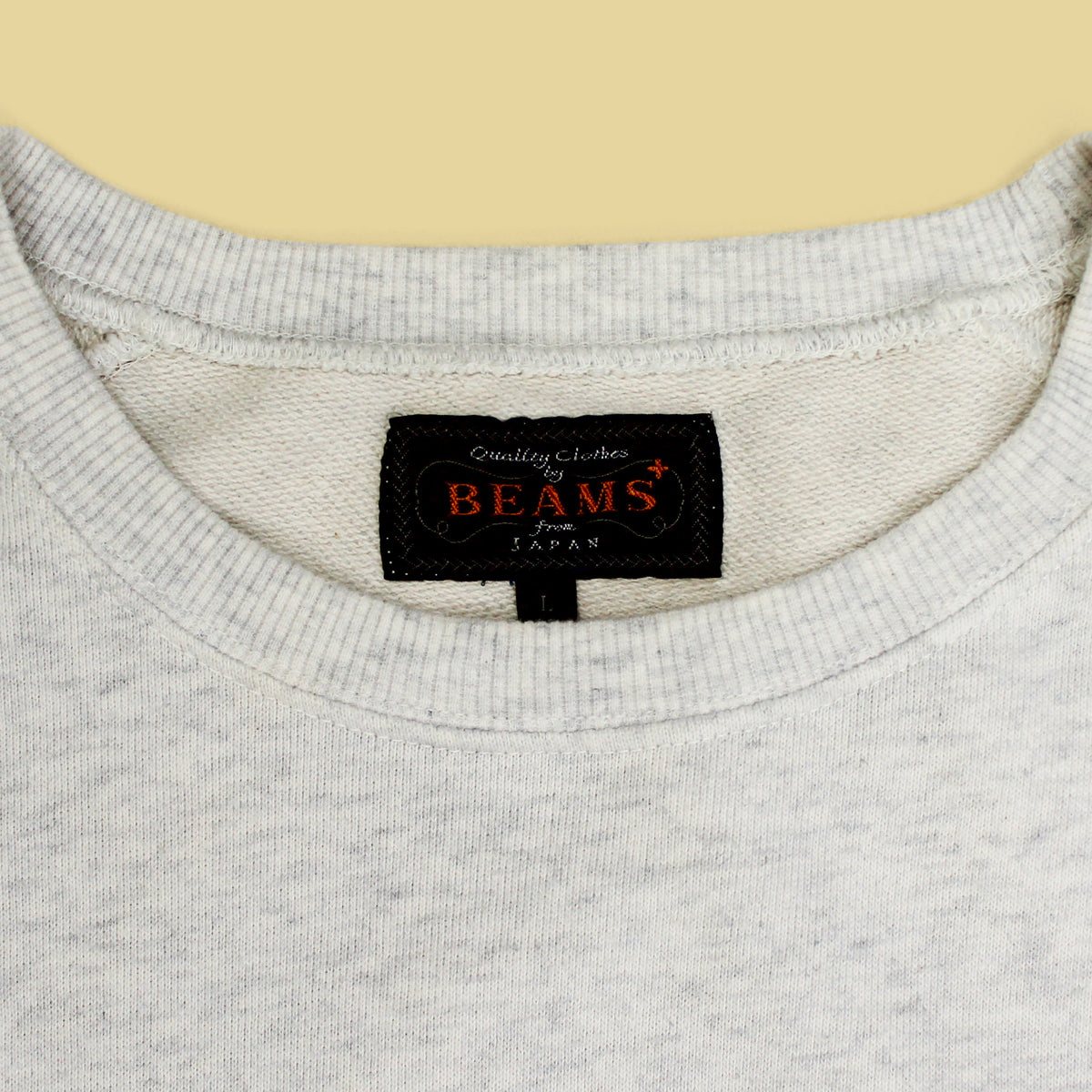 Beams Plus Cotton Terry Fleece Short Sleeve Raglan Sweatshirt