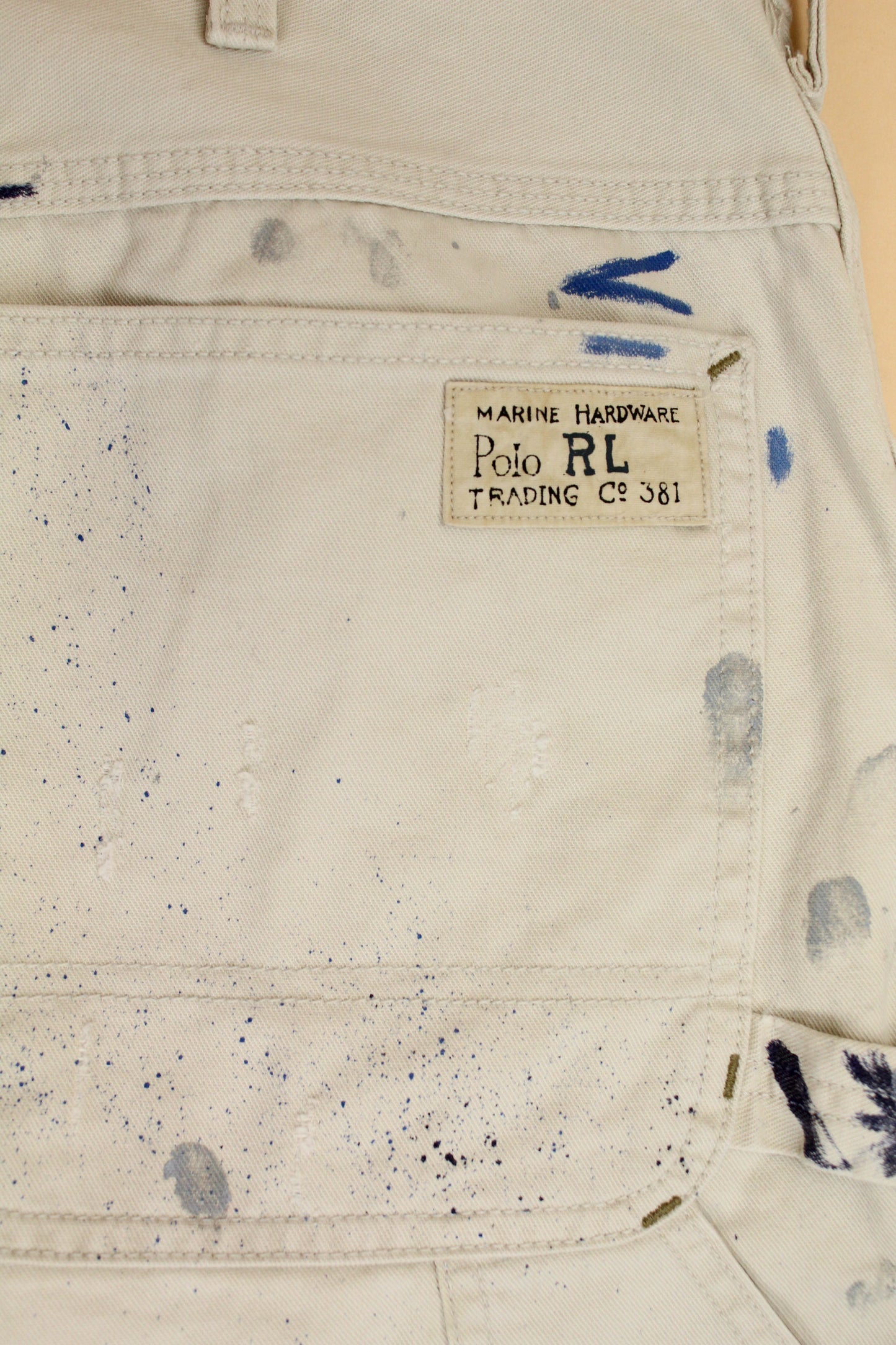Polo Ralph Lauren Paint-Splattered Double Knee Carpenter Pants