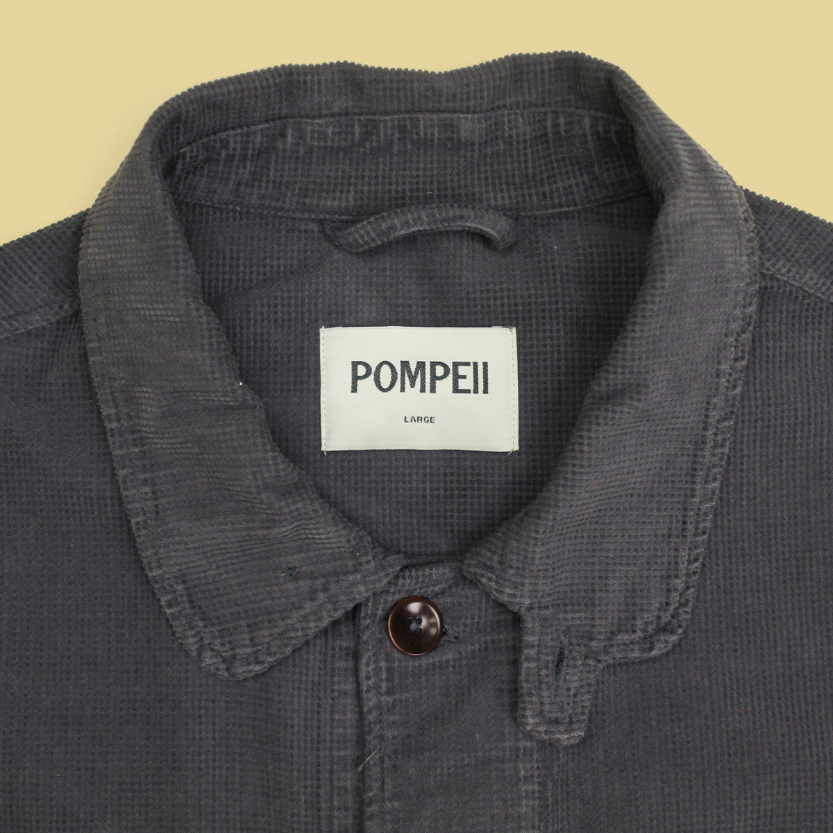 Pompeii Gridded Wale Corduroy Chore Coat