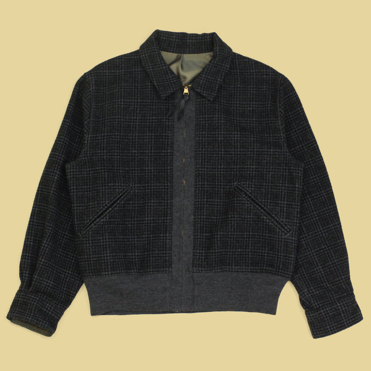 Butcher Products Check Wool Blouson Jacket