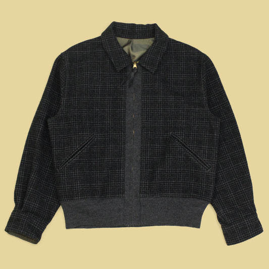 Butcher Products Check Wool Blouson Jacket