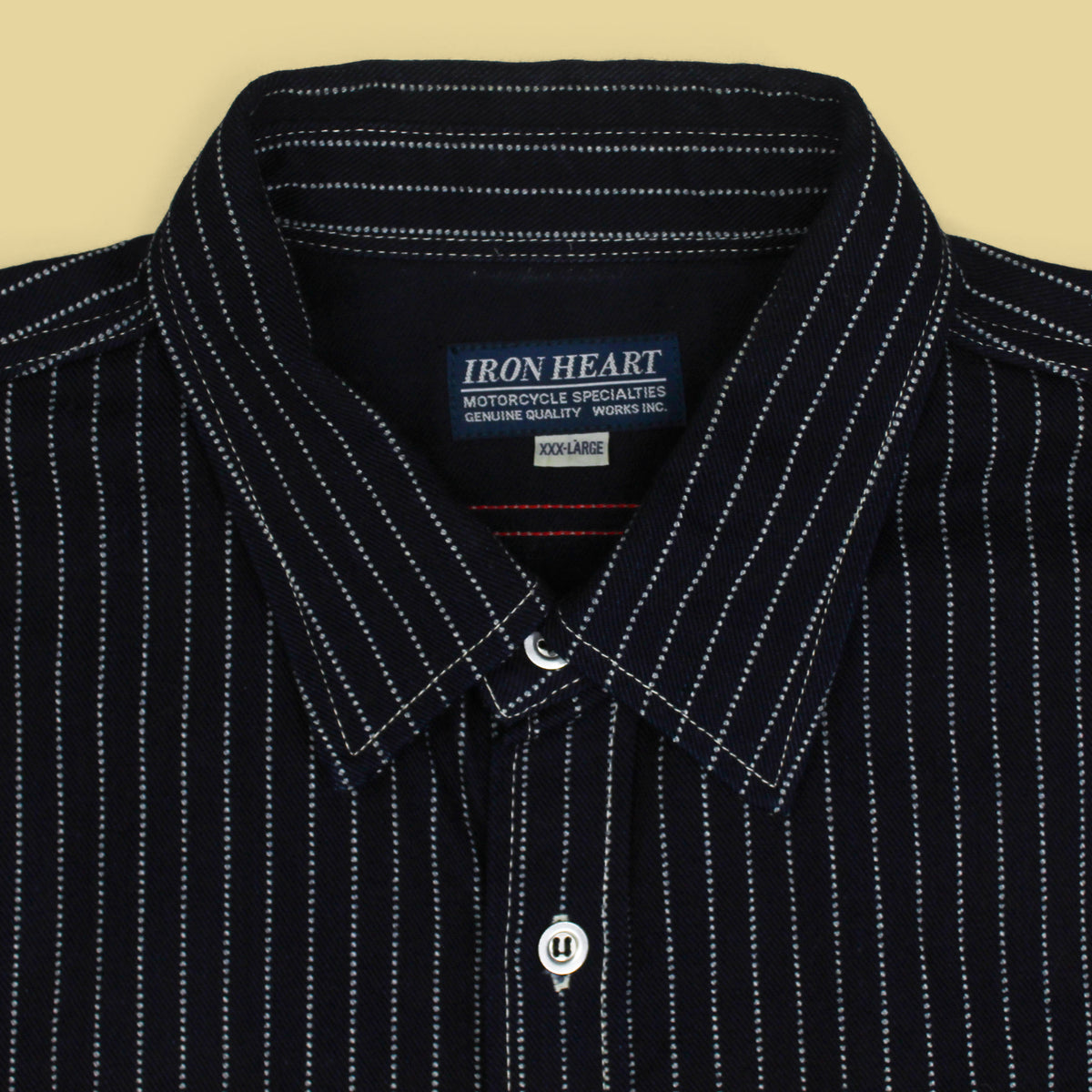 Iron Heart 12oz Indigo Wabash Cotton Work Shirt
