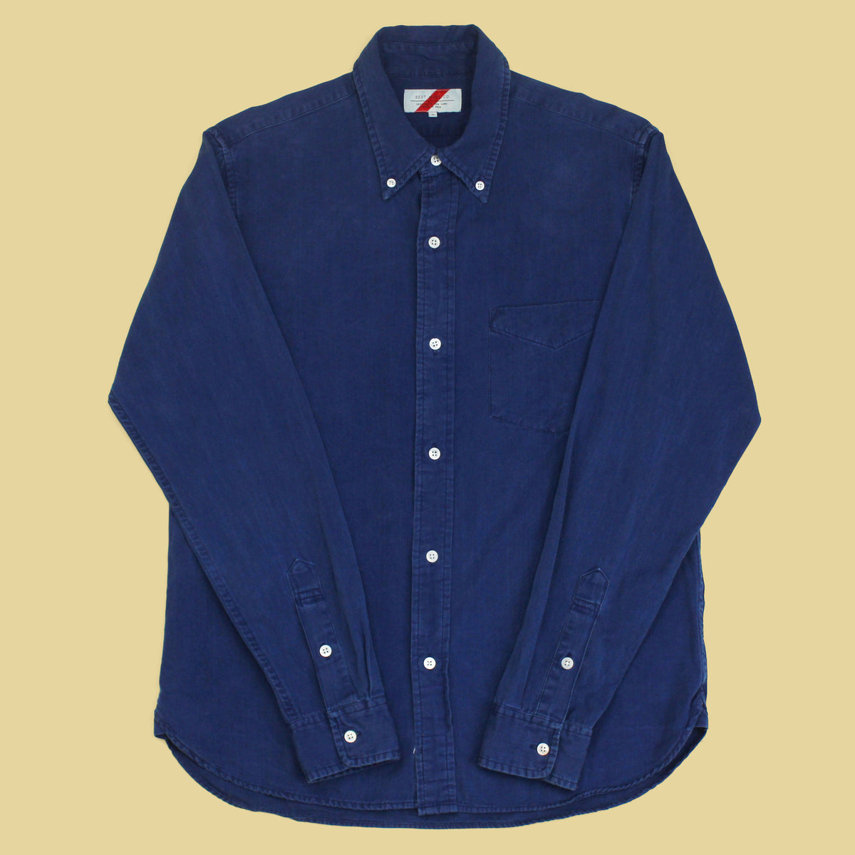 Best Made Co. Indigo Cotton Button-Down Shirt