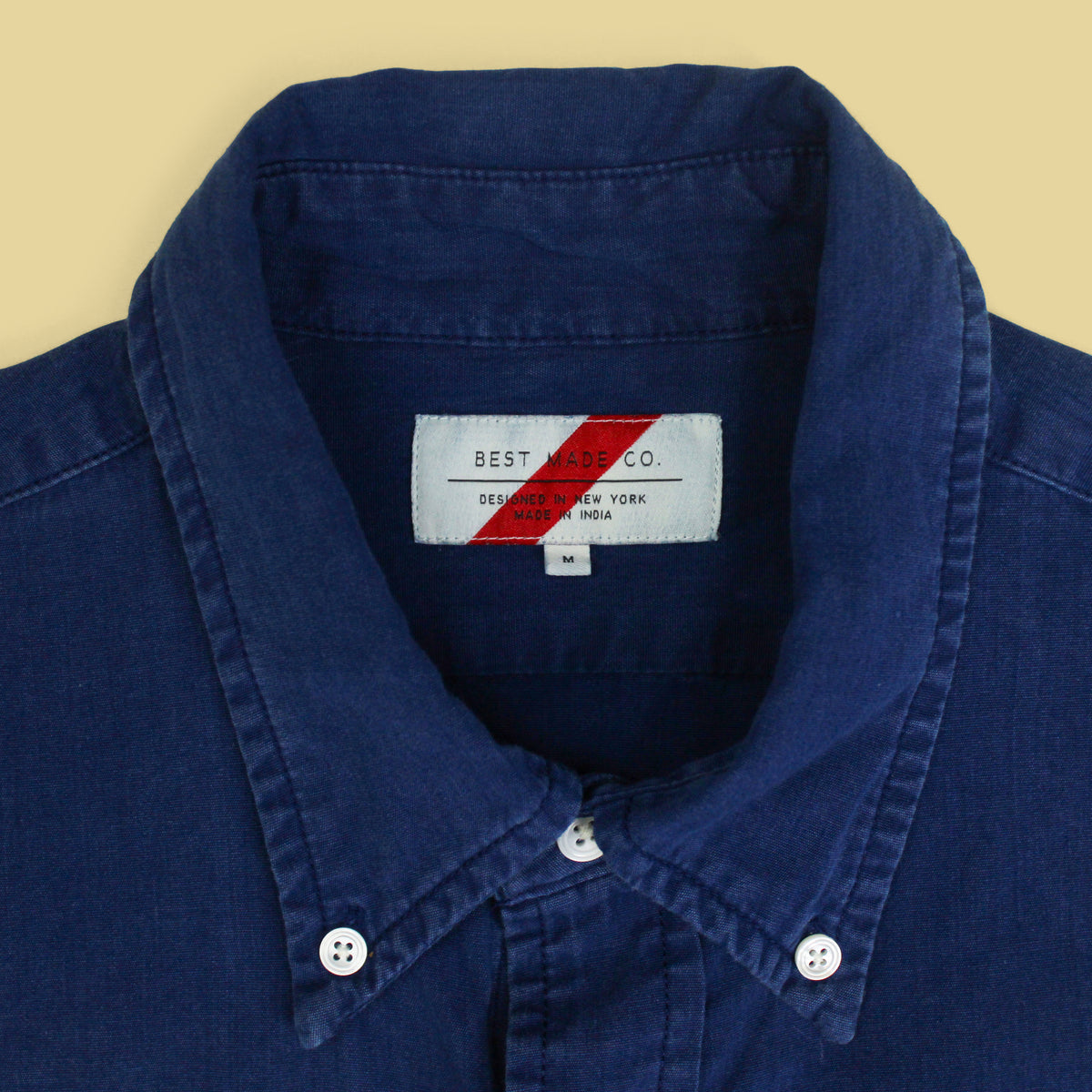 Best Made Co. Indigo Cotton Button-Down Shirt