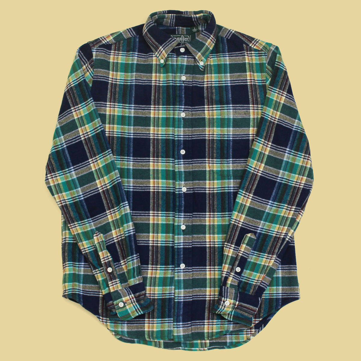 Gitman Vintage Plaid Brushed Cotton Flannel Button-Down Shirt