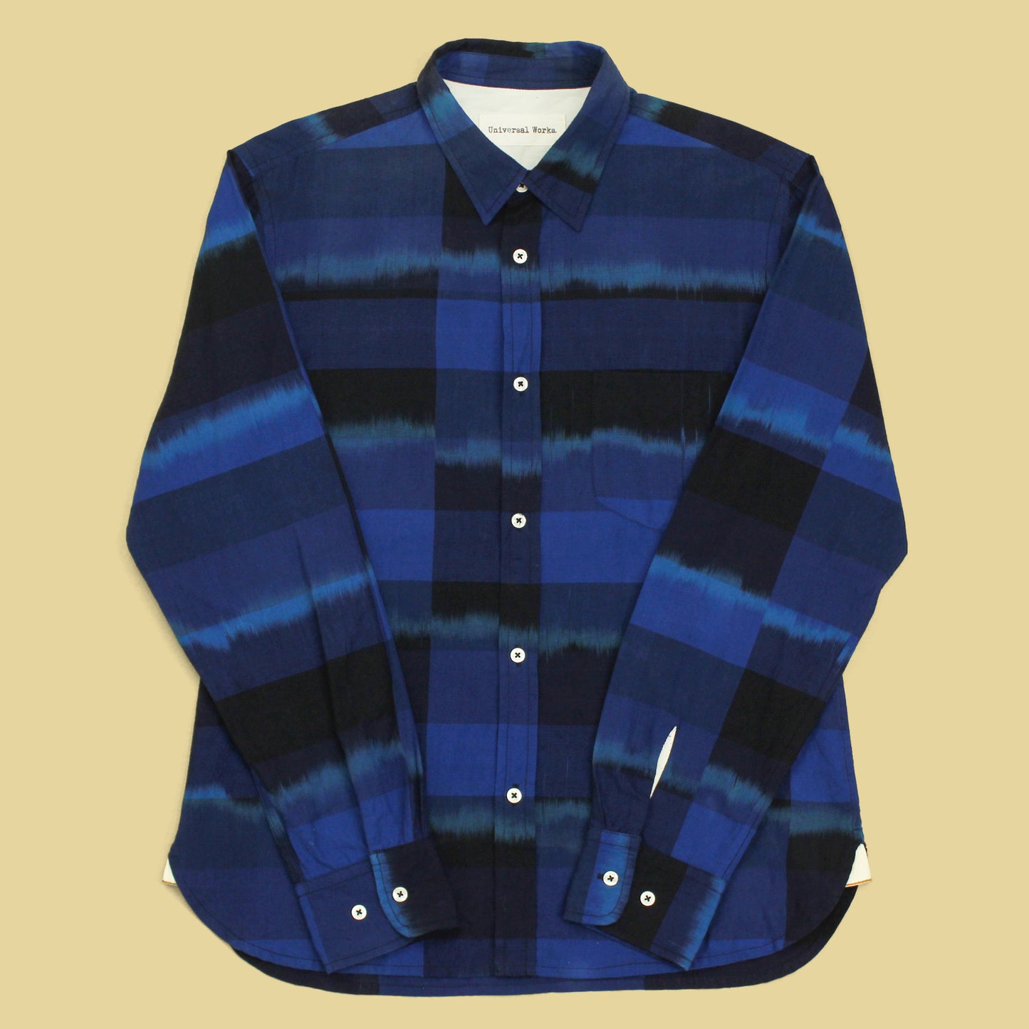 Universal Works Ikat Plaid Button-Up Shirt