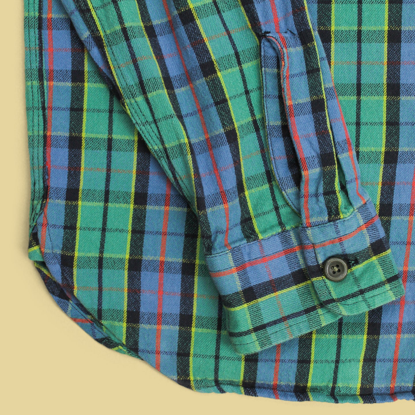 RRL Plaid Cotton Flannel Work Shirt