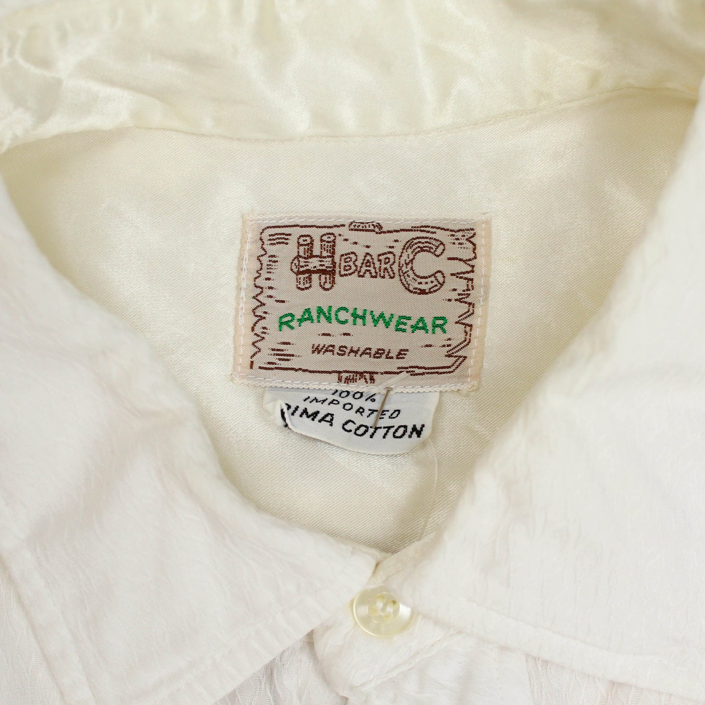 H Bar C Embroidered Cotton Pearl Snap Western Shirt