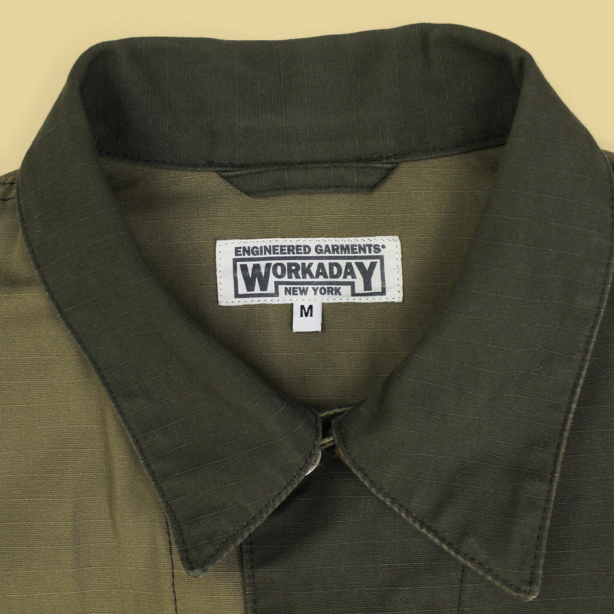 Engineered Garments Workaday Mismatched Canvas/Ripstop Cotton Chore Coat