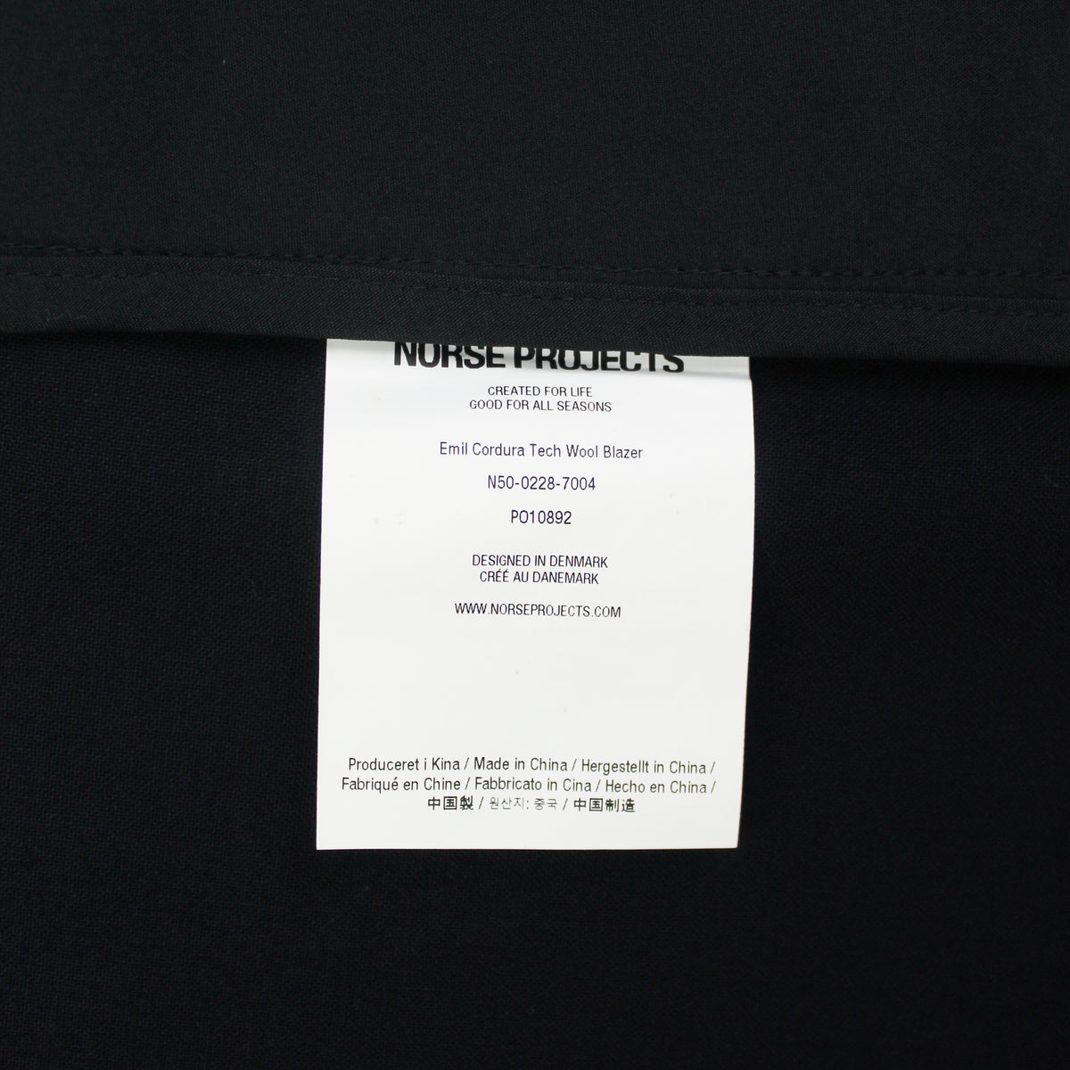 Norse Projects Emil Cordura Tech Wool Blazer