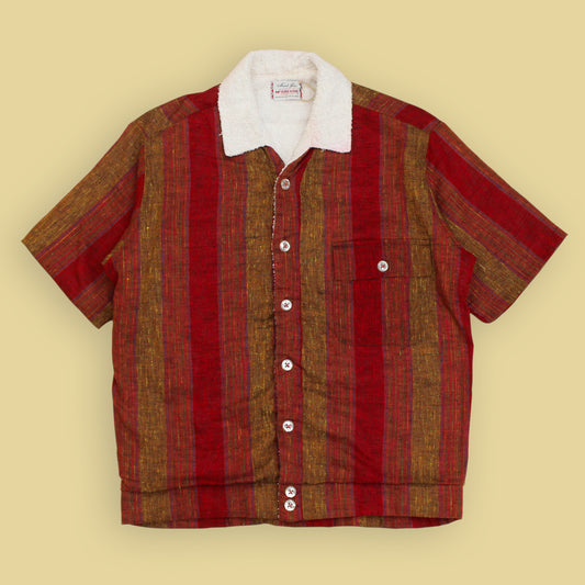 McGregor Striped Terry Cloth Lined Cabana Shirt Jac