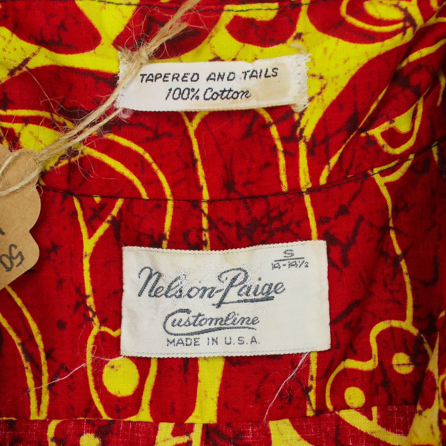 Nelson Paige Tiki Print Short Sleeve Button Down Shirt