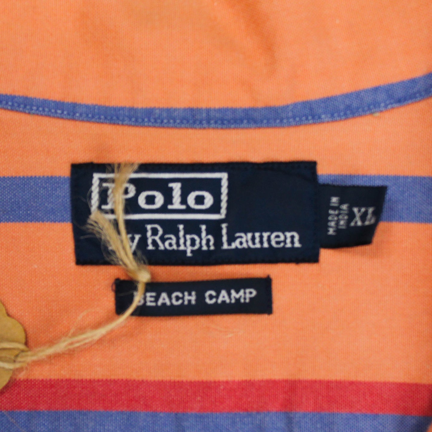 Polo Ralph Lauren Striped Oxford Cloth Beach Camp Shirt