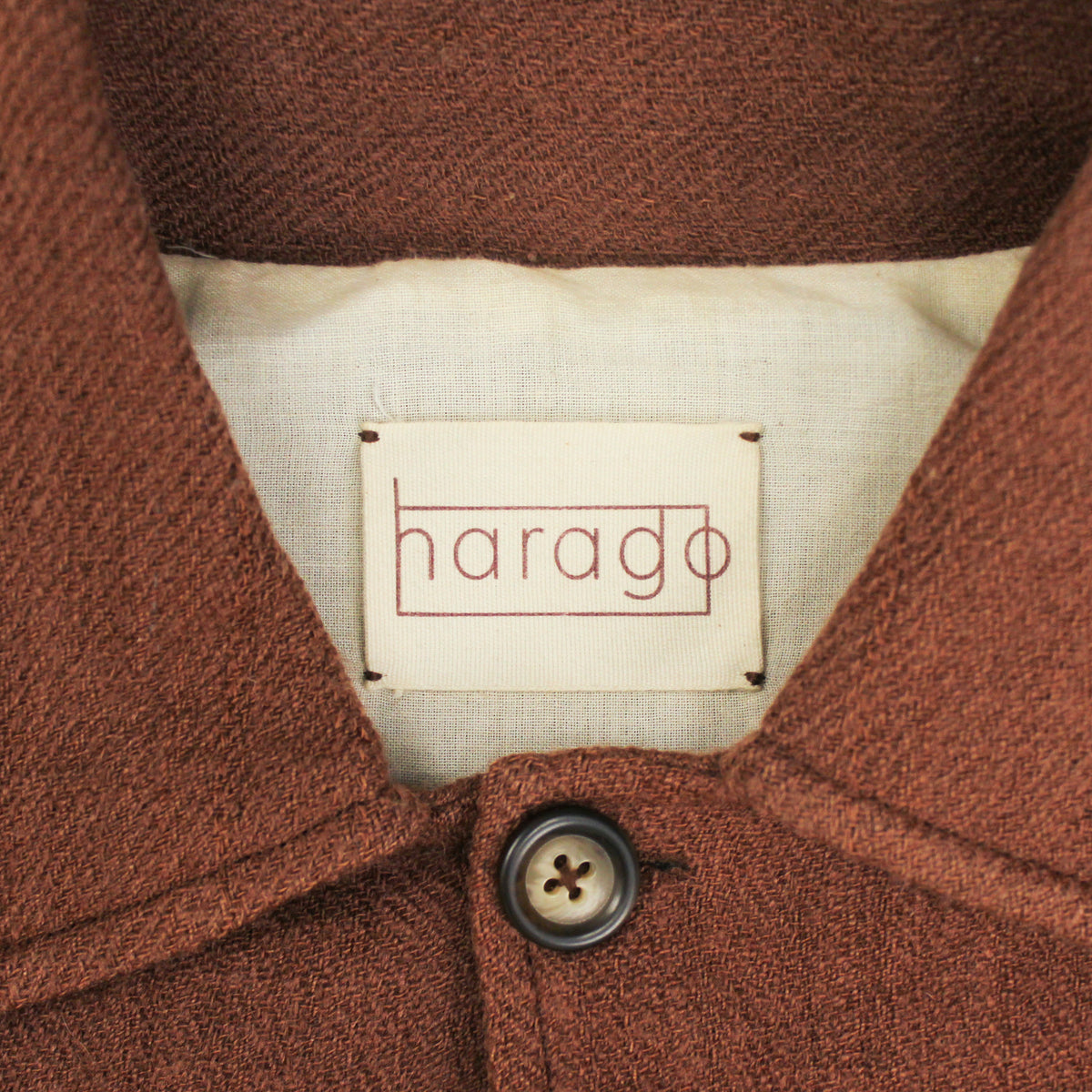 Harago Handwoven Wool Flannel Jacket