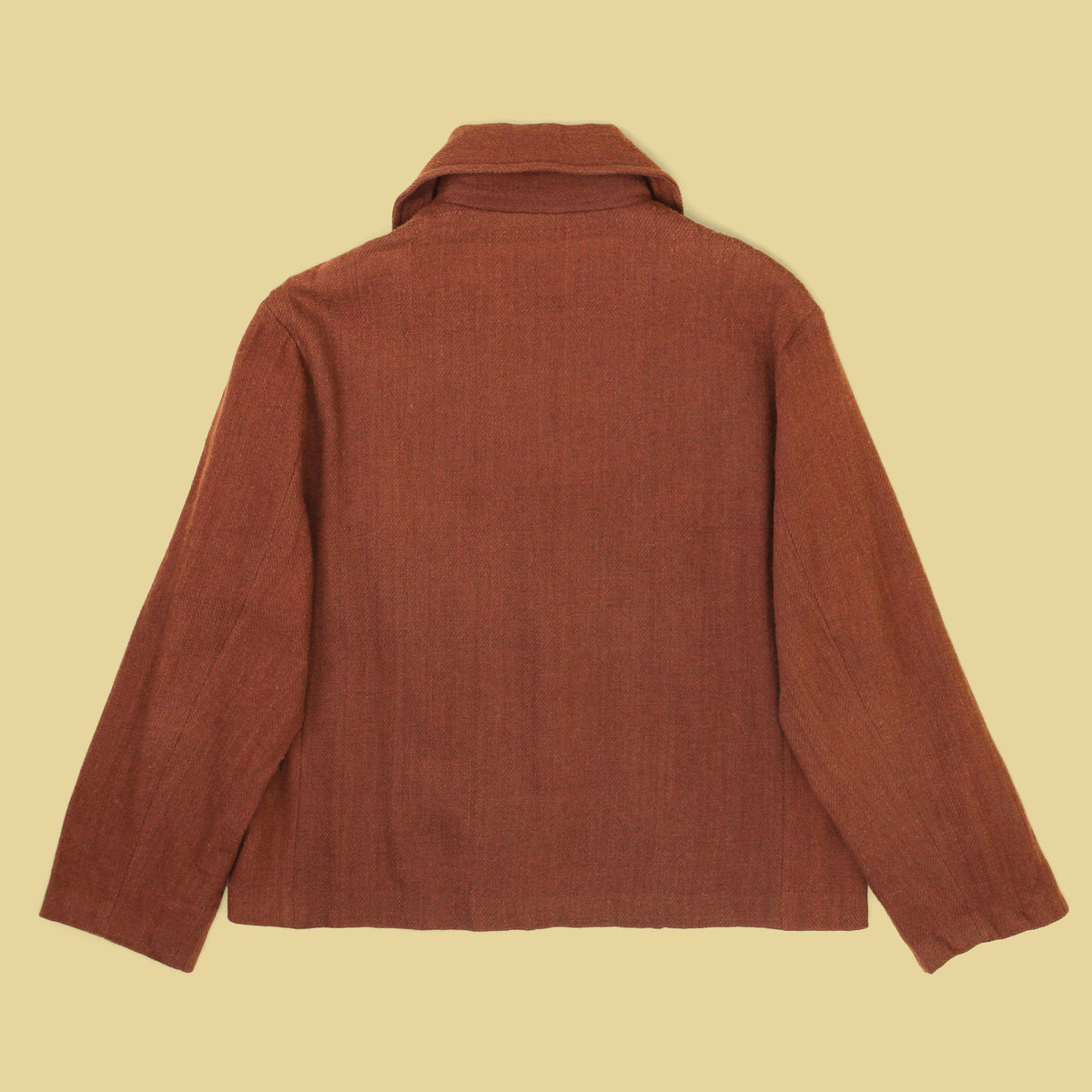 Harago Handwoven Wool Flannel Jacket