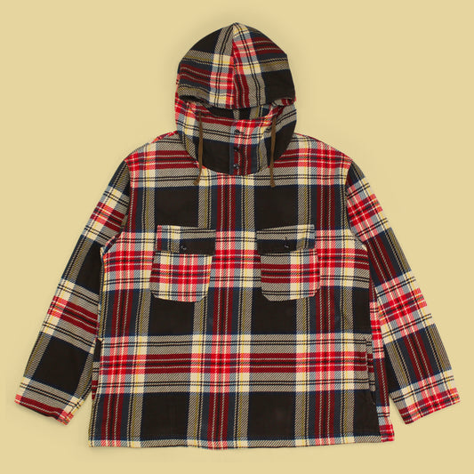 Engineered Garments Plaid Heavy Twill Flannel Cotton Cagoule Shirt Jacket