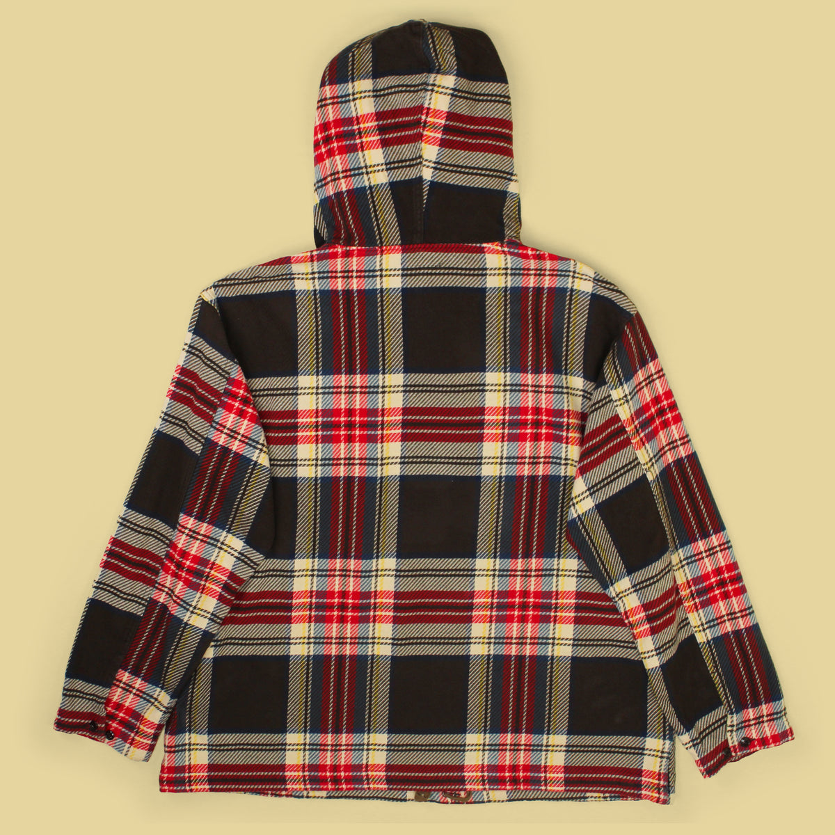 Engineered Garments Plaid Heavy Twill Flannel Cotton Cagoule Shirt Jacket