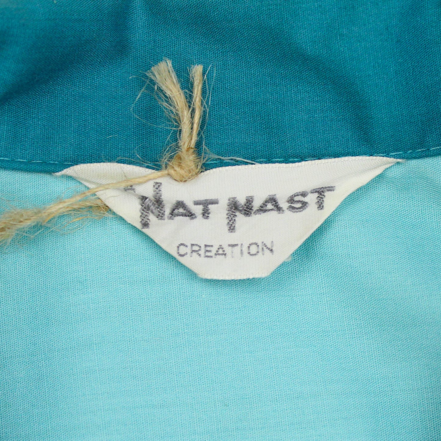 Nat Nast "Slick's Barber Shop" Chainstitch Embroidered Two-Tone Bowling Shirt
