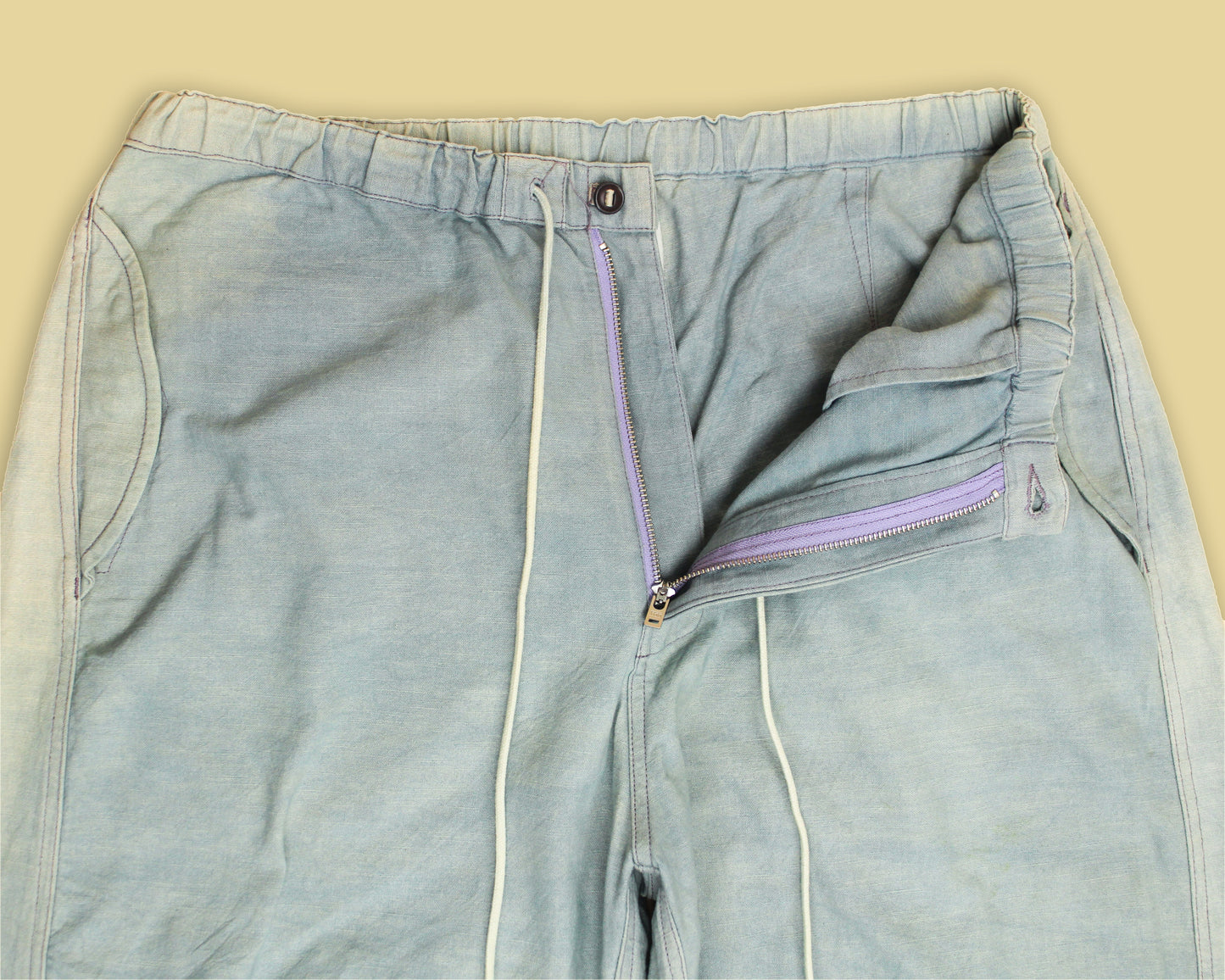 Story mfg. Natural Dye "Purple Slub" Paco Pants