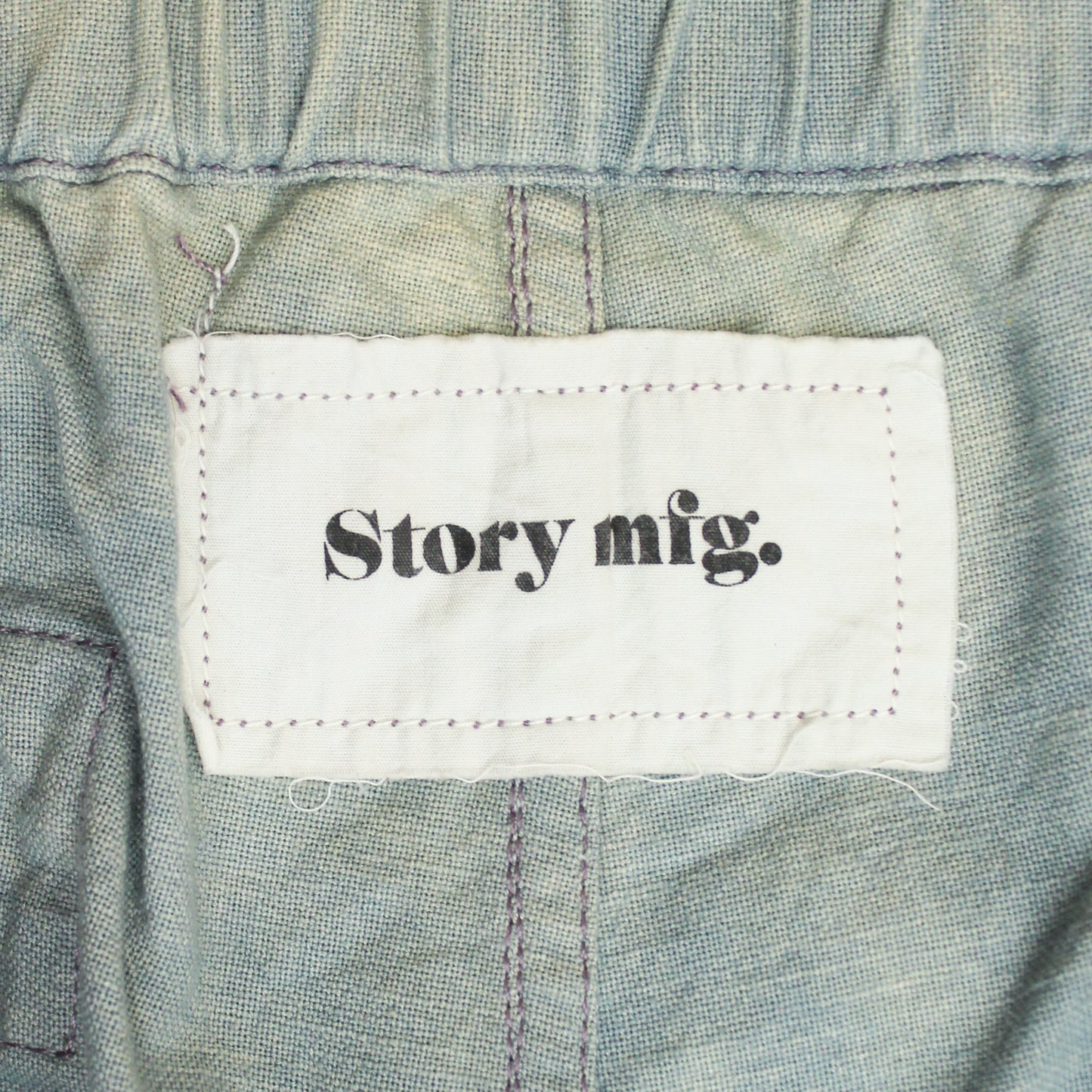 Story mfg. Natural Dye "Purple Slub" Paco Pants