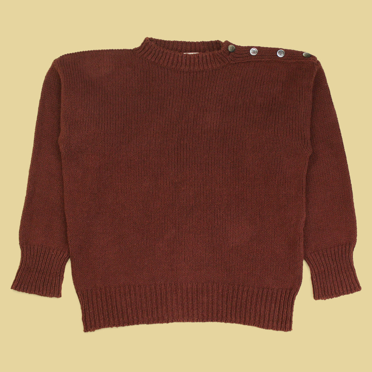 Camoshita Cotton Shoulder Button Sweater