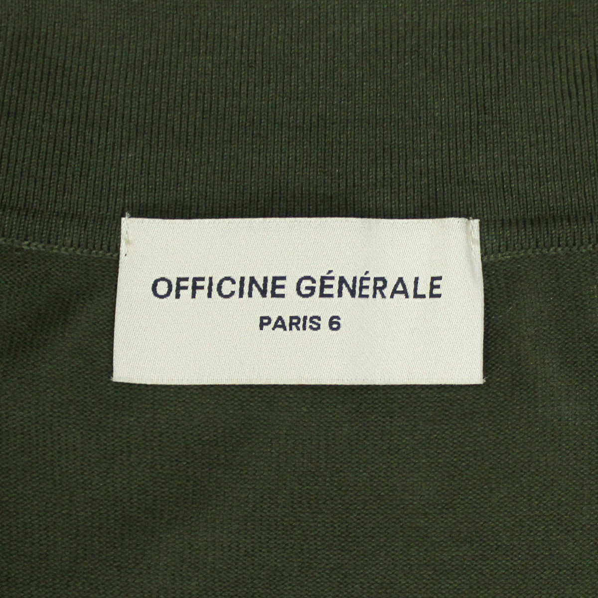 Officine Générale Cotton Lyocell Knit Camp Collar Cardigan