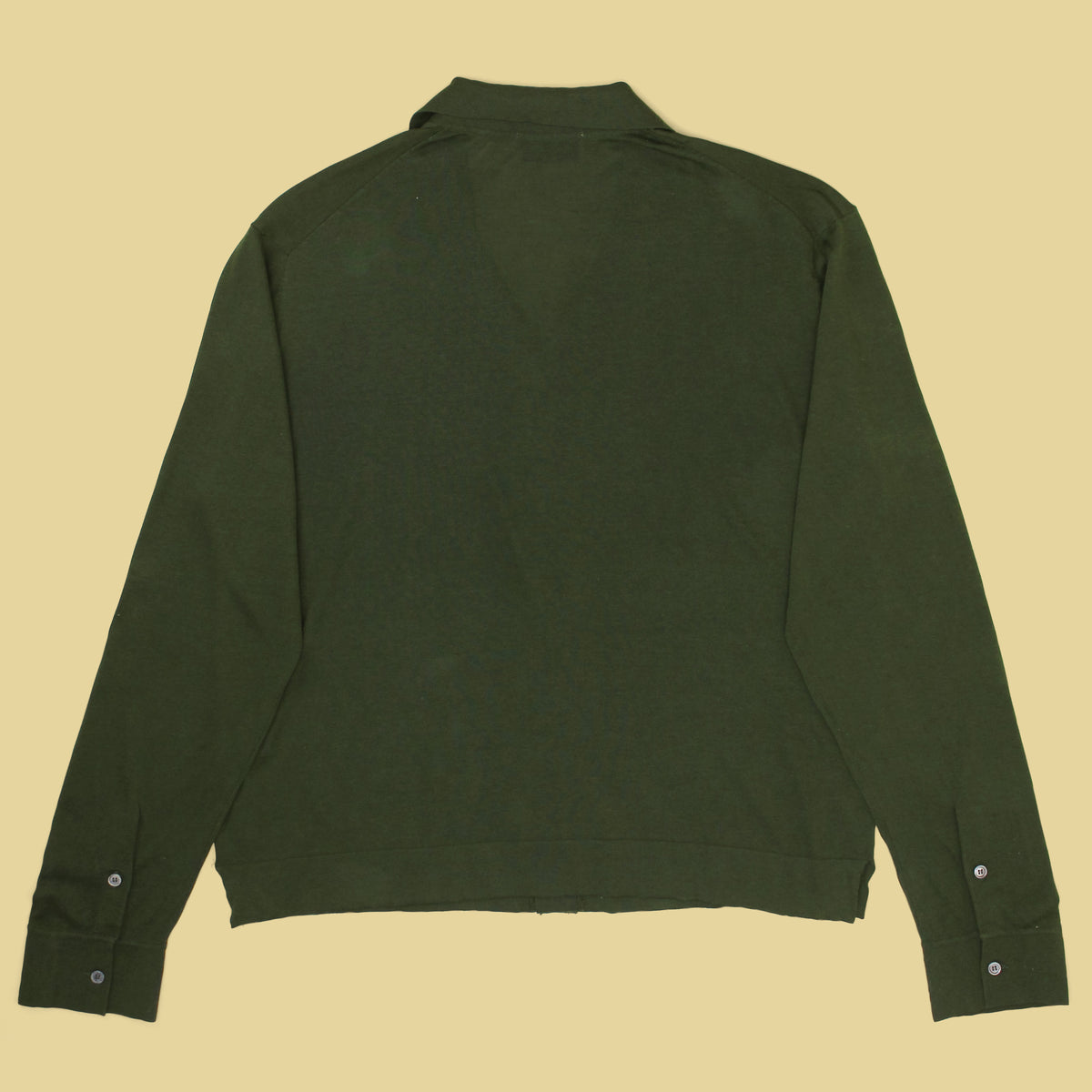 Officine Générale Cotton Lyocell Knit Camp Collar Cardigan