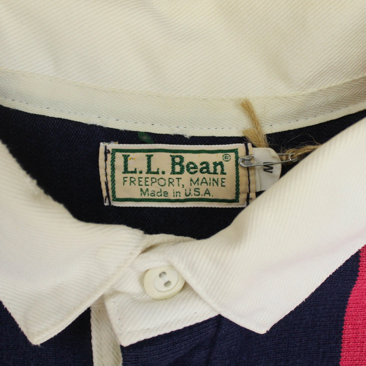 L.L. Bean Vertical Block Stripe Rugby Shirt