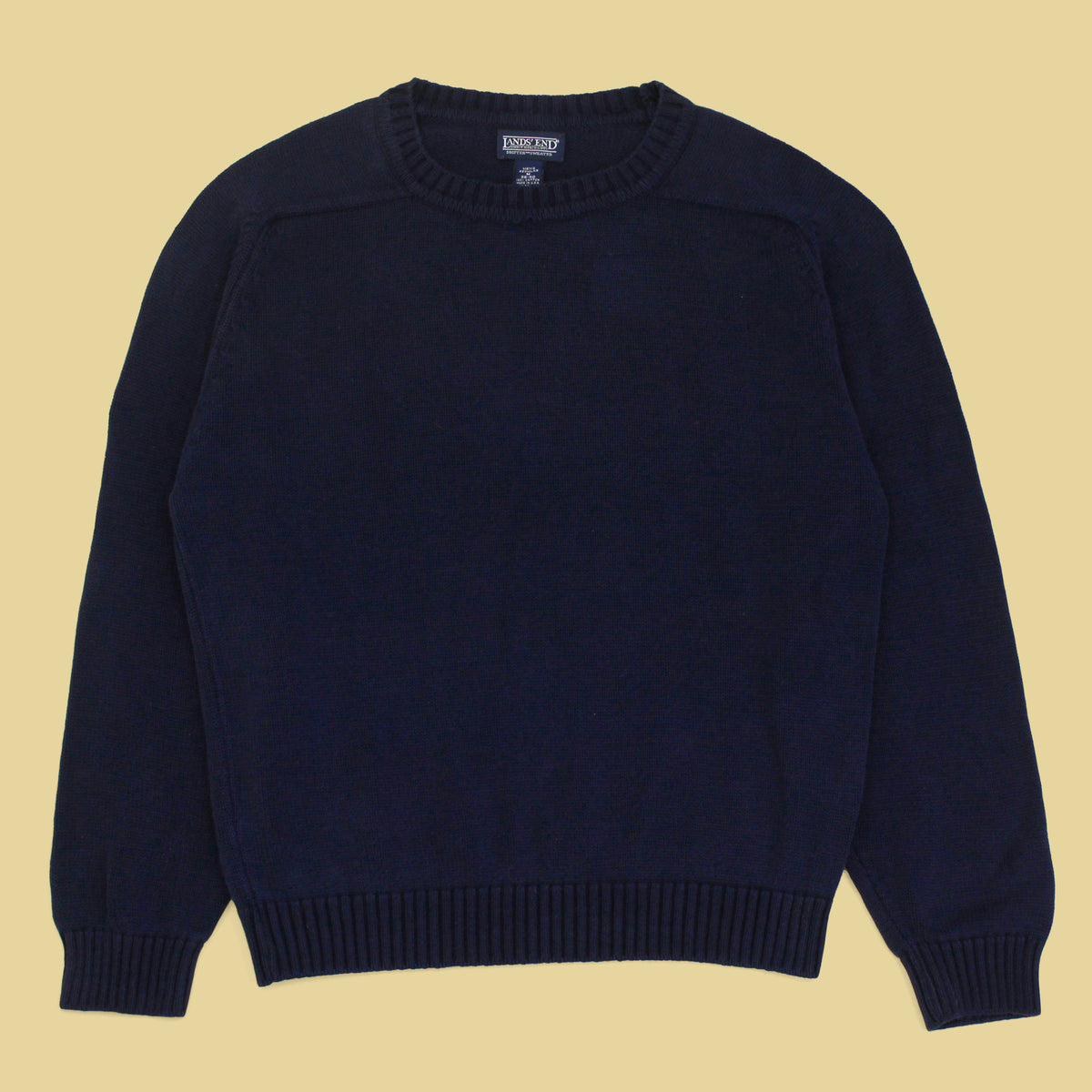 Vintage Lands' End Cotton Crewneck Drifter Sweater