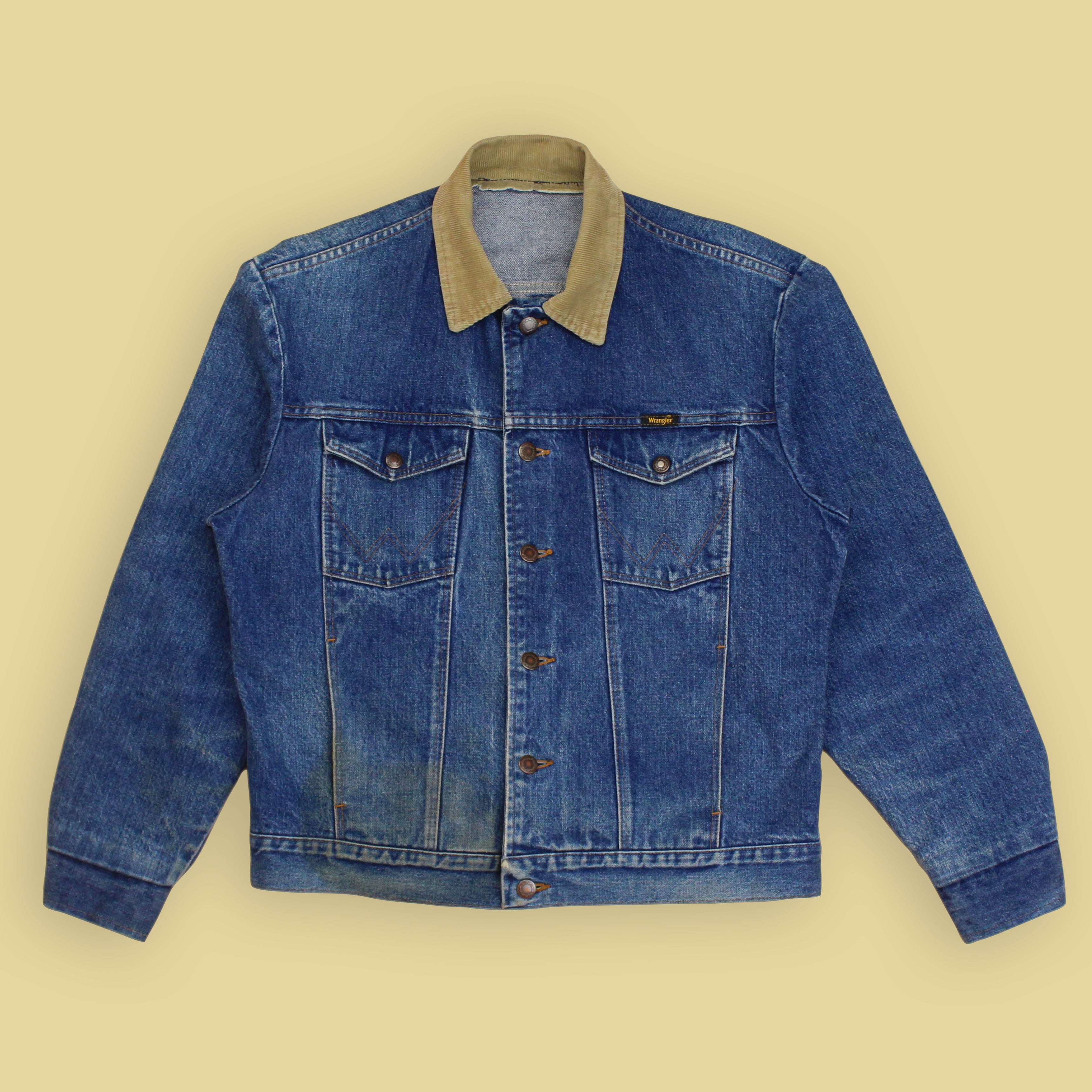 Wrangler Corduroy Collar Denim Jacket – Stylebidder
