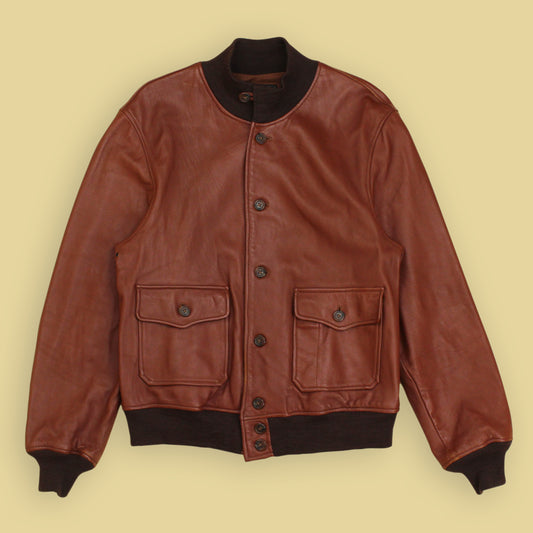 Willis & Geiger Type A-1 Leather Bomber Jacket