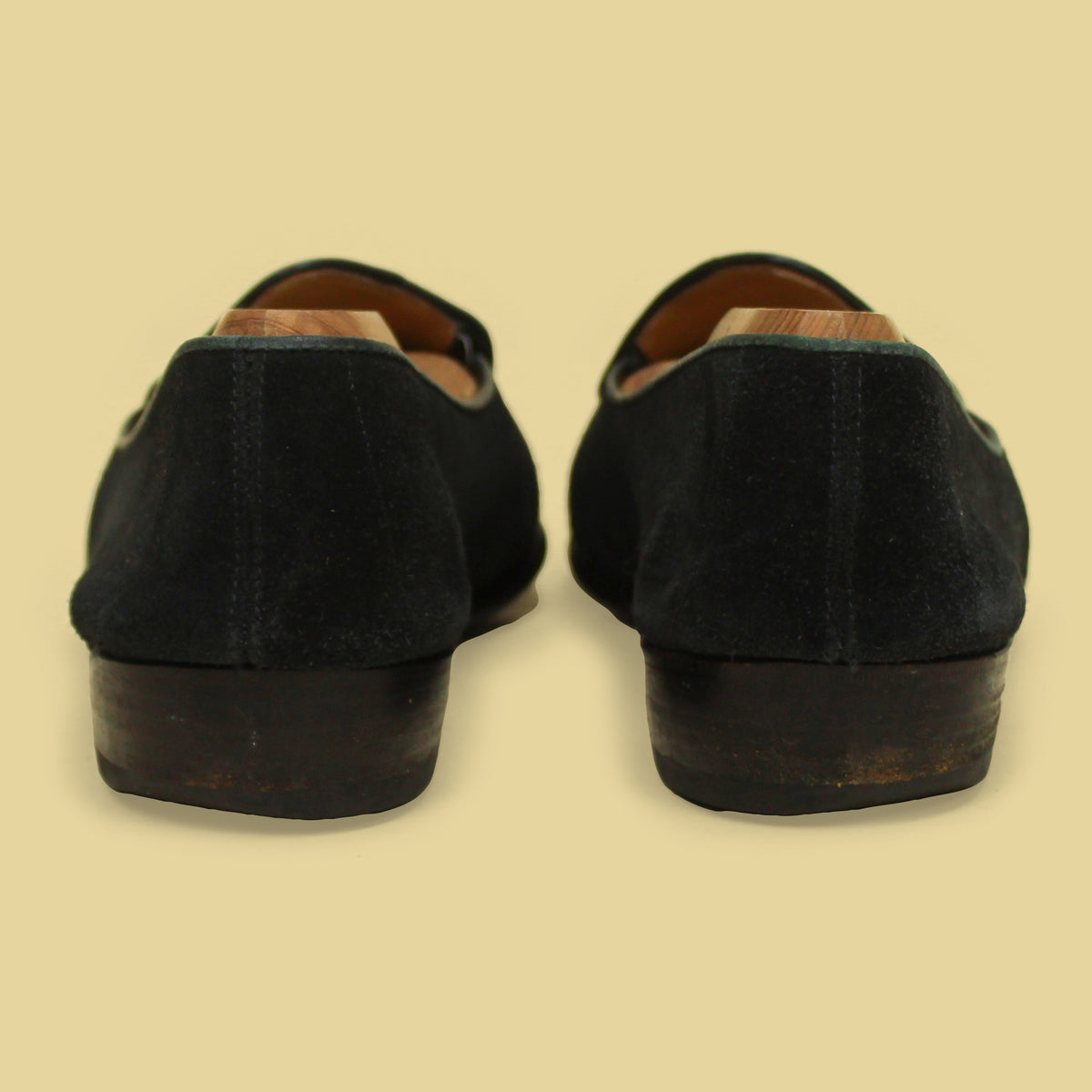 Belgian Shoes Black Suede Loafers 11