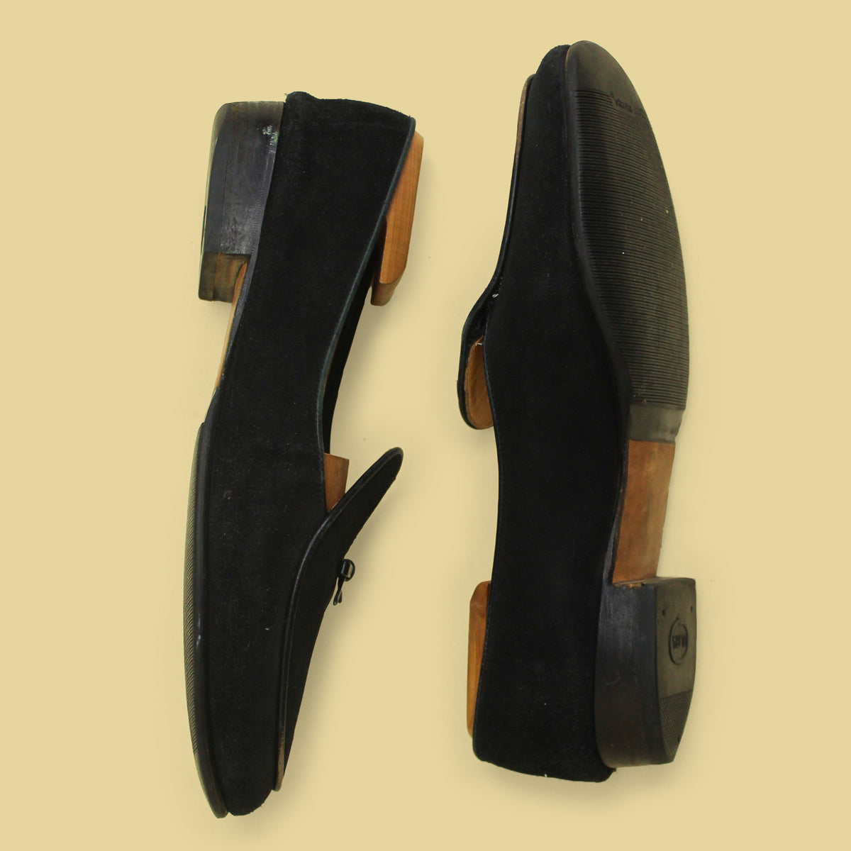 Belgian Shoes Black Suede Loafers 11