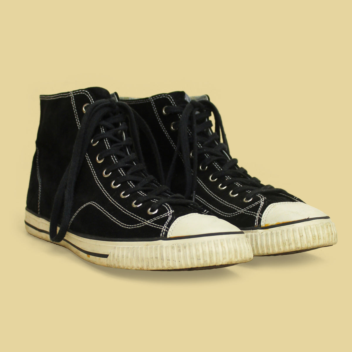 Visvim Black Suede Skagway-Hi Sneakers 11
