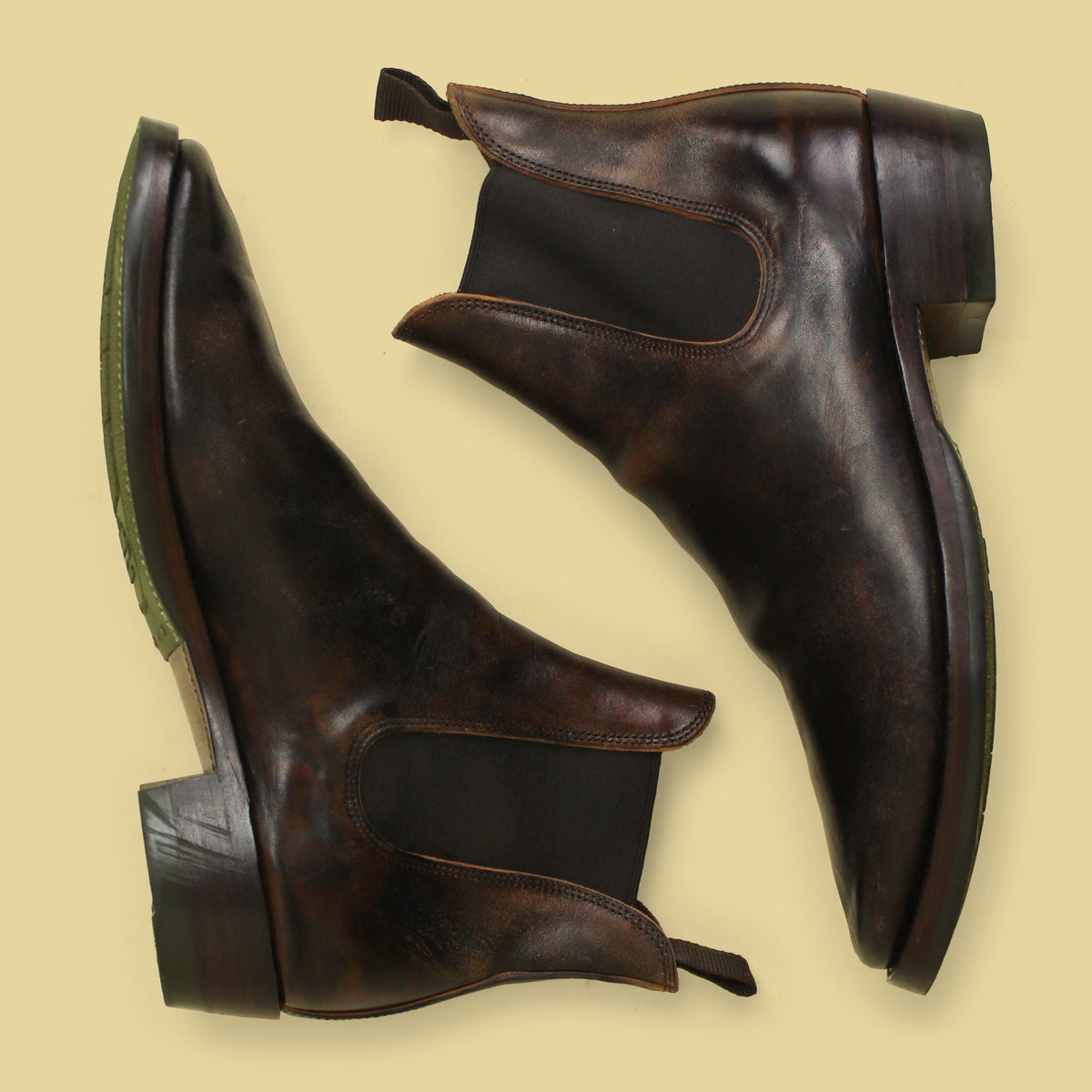 XBXS Overdyed Horsebutt Wholecut Chelsea Boots 44