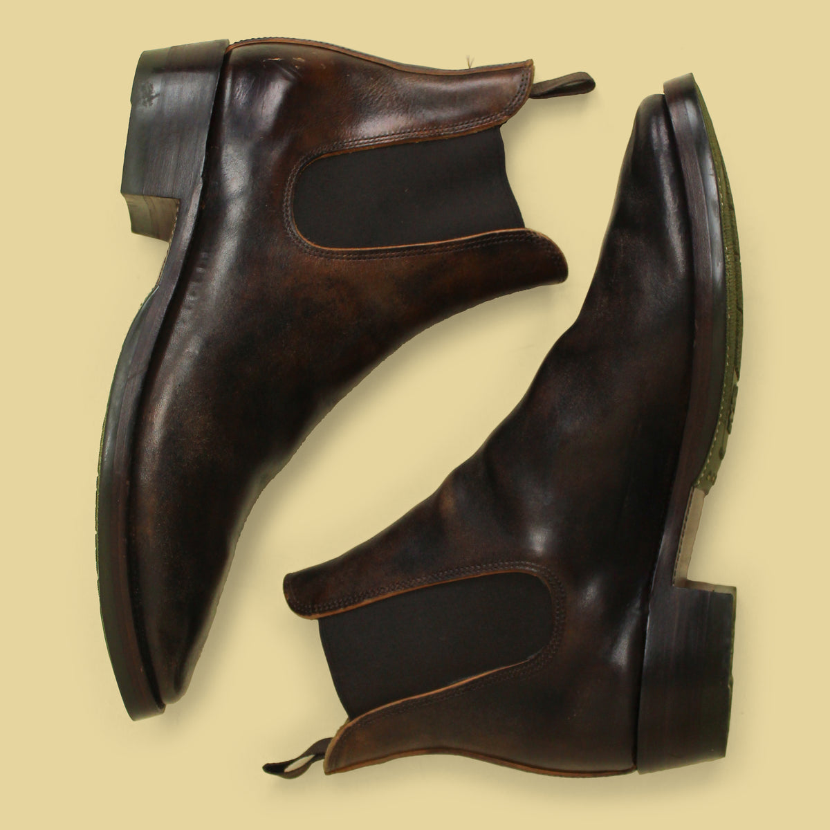 XBXS Overdyed Horsebutt Wholecut Chelsea Boots 44