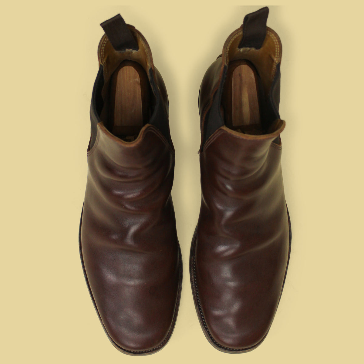 XBXS Brown Nuti Ivo Calf Wholecut Chelsea Boots 44.5