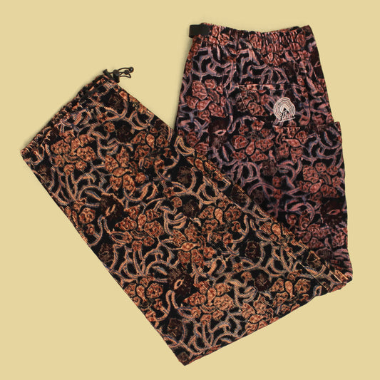 18 East Bagru Print Corduroy Trek Zip-off Climbing Pants