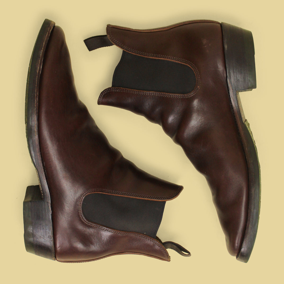 XBXS Brown Nuti Ivo Calf Wholecut Chelsea Boots 44.5