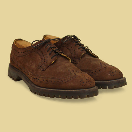Barrie Ltd. Brown Nubuck Boston Longwing Bluchers 10
