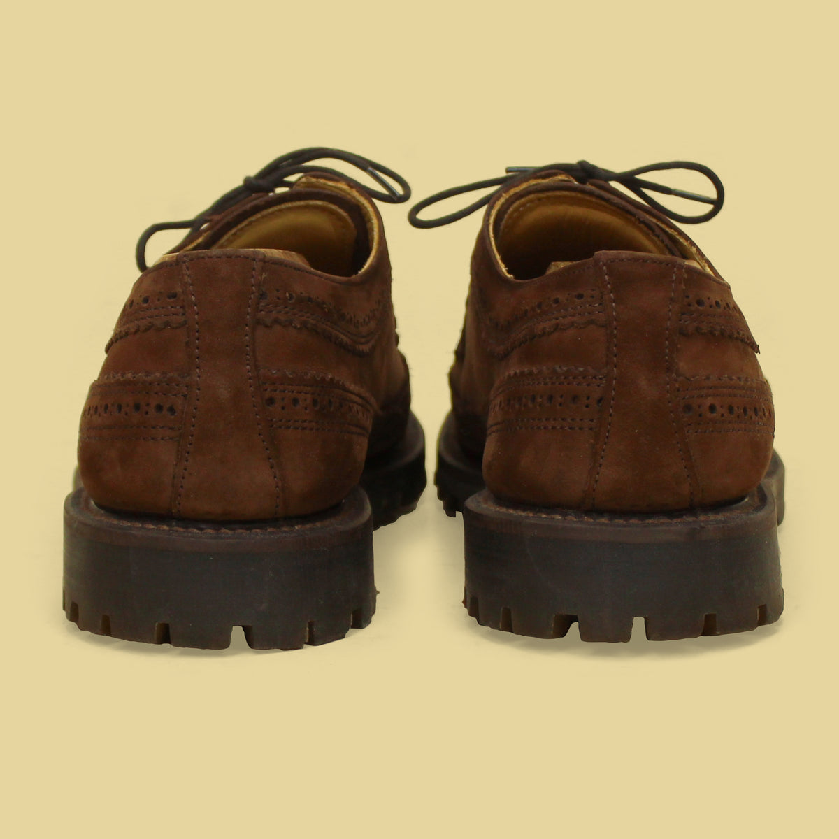Barrie Ltd. Brown Nubuck Boston Longwing Bluchers 10