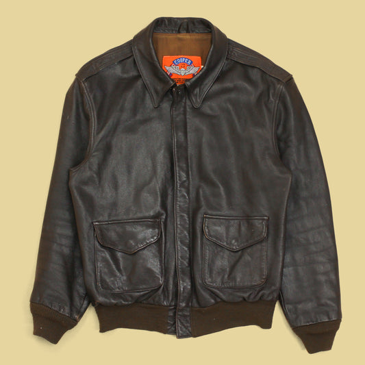 Cooper Goatskin Leather A-2 Bomber Jacket