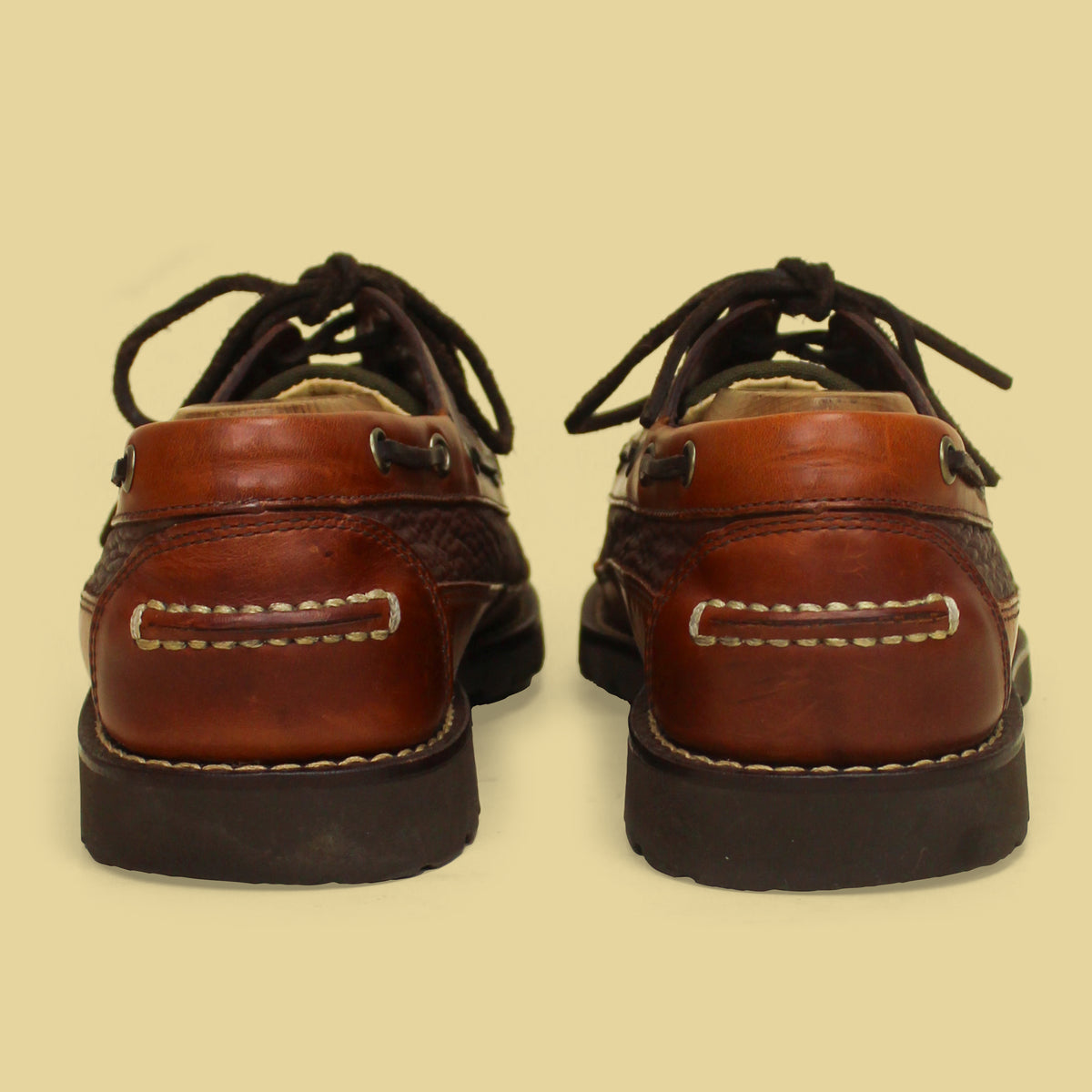 L.L. Bean Allagash Bison Handsewn 3-Eye Moccasins 9